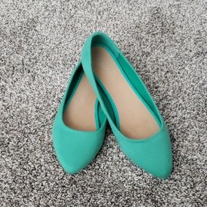 Old Navy Teal Pointy Ballet Flats